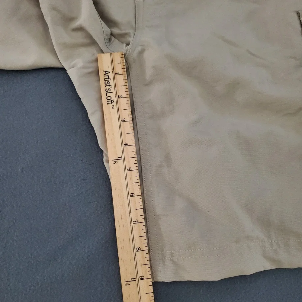 The North Face Mens XL Tan‎ Nylon Cargo Shorts Belted Hiking Utility Outdoor